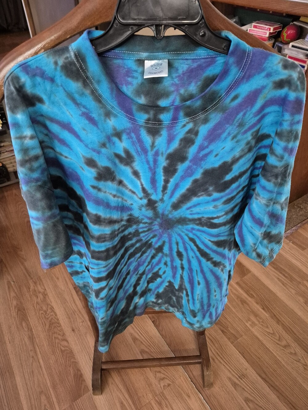 Blue Diamond tie dye T shirt